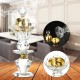 Crystal Incense Burner Plating Metal Polishing Incense Removable Lid Burner Traditional For Home Office Desktop Decorative Crystal Incense Burner Plating Metal Polishing Incense Removable Lid Burner Traditional For Home Office Desktop Decorative