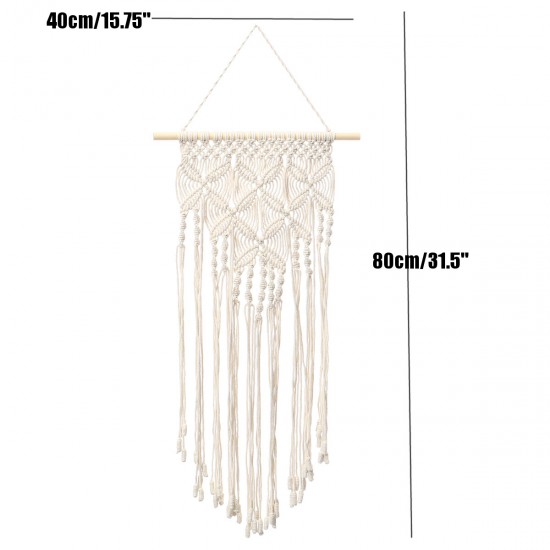 Wall Hanging Hand knitted Cotton Rope Macrame Tapestry Woven Home Art Decor Ornament Wall Hanging Hand knitted Cotton Rope Macrame Tapestry Woven Home Art Decor Ornament