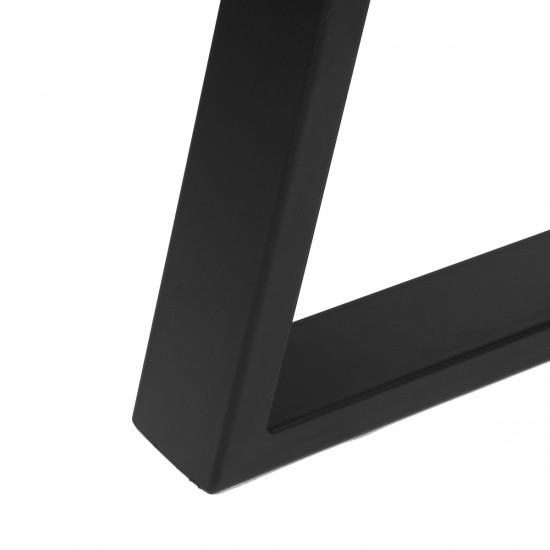Industrial Style Metal Bench Table Legs Black Feet Trapezoid Box Shape Frame For Home Office Restaurant Decoration Industrial Style Metal Bench Table Legs Black Feet Trapezoid Box Shape Frame For Home Office Restaurant Decoration