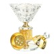 Crystal Incense Burner Arabian Style Eid Plating Metal Incense Burner Traditional Mabkhara Fort Home Decorative Ornaments Crystal Incense Burner Arabian Style Eid Plating Metal Incense Burner Traditional Mabkhara Fort Home Decorative Ornaments