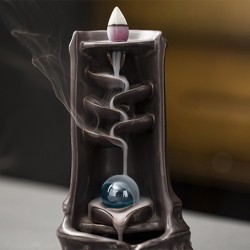 Backflow Incense Burner Creative Ornaments Alpine Flowing Water Ceramic Incense Burner