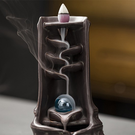 Backflow Incense Burner Creative Ornaments Alpine Flowing Water Ceramic Incense Burner Backflow Incense Burner Creative Ornaments Alpine Flowing Water Ceramic Incense Burner
