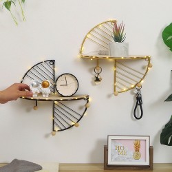 Nordic Minimalist Style Office Wall Hanging Storage Rack Living Room Bedroom Decoration for Home Supplies