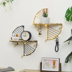 Nordic Minimalist Style Office Wall Hanging Storage Rack Living Room Bedroom Decoration for Home Supplies